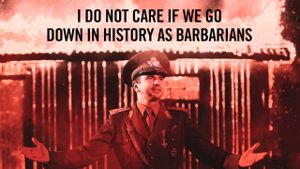 I Do Not Care If We Go Down in History as Barbarians's poster