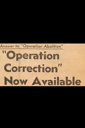 Operation Correction's poster image