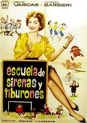 Escuela de sirenas y tiburones's poster
