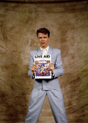 David Bowie at Live Aid's poster