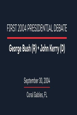 2004 First Presidential Debate's poster