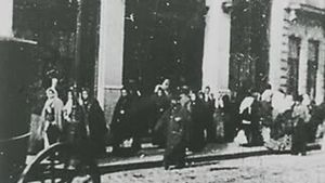 Workers Exit from the Confiança Shirt Factory's poster