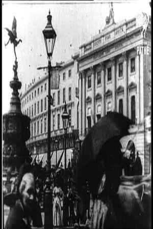 Leisurely Pedestrians, Open Topped Buses and Hansom Cabs with Trotting Horses's poster