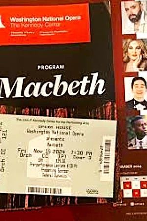 Macbeth: Washington National Opera's poster