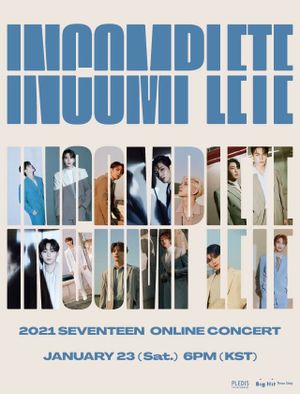 Seventeen: In-Complete Concert's poster image