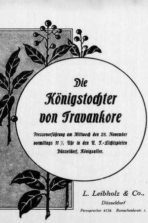 Die Königstochter von Travankore's poster