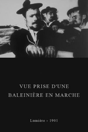 Vue prise d'une baleinière en marche's poster