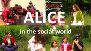 Alice in the social world's poster