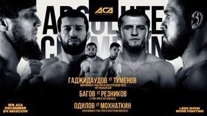 ACA 168: Gadzhidaudov vs. Tumenov's poster
