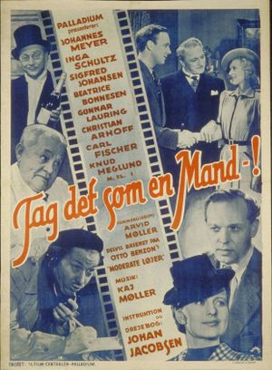 Tag det som en mand's poster