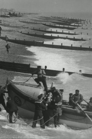 Launch of the Worthing Lifeboat Coming Ashore's poster