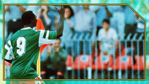 Green Lions: Cameroon 90's poster