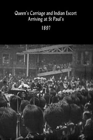 Queen's Carriage and Indian Escort Arriving at St. Paul's's poster