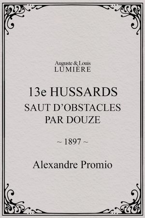 13e hussards : saut d’obstacles par douze's poster