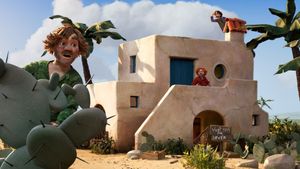 Three Robbers and a Lion's poster