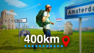 400km à pied jusqu'à Amsterdam (le plus gros défi de ma vie)'s poster