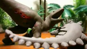 Fredz Jurassic Fight Club Claymation Style Part 2's poster