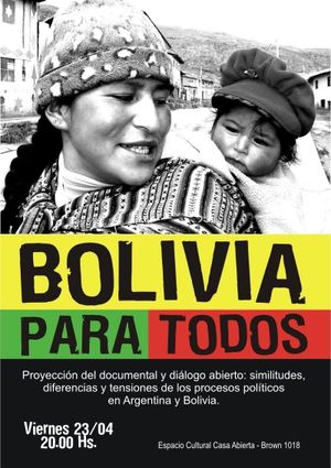 Bolivia para todos's poster