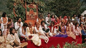 The Beatles and India's poster