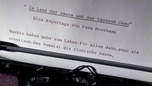 Mädchen in der Sauna's poster