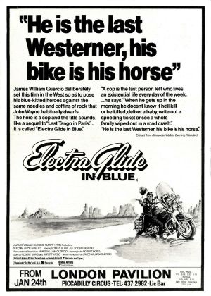 Electra Glide in Blue's poster