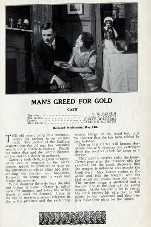 Man's Greed for Gold's poster