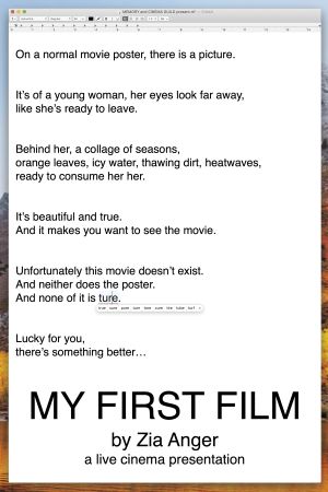 My First Film's poster