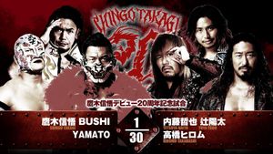 NJPW Shingo Takagi's 20th Debut Anniversary Event's poster