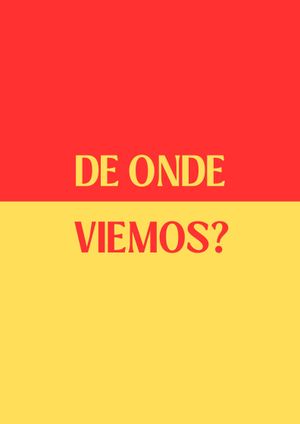 De Onde Viemos?'s poster