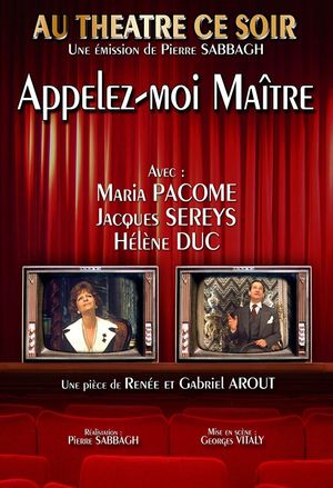 Appelez-moi maître's poster