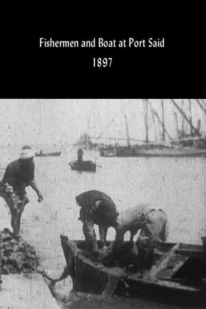 Fishermen and Boat at Port Said's poster