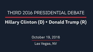 2016 Third Presidential Debate's poster