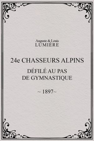 24ème chasseurs alpins : défilé au pas de gymnastique's poster