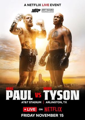 Jake Paul vs. Mike Tyson's poster
