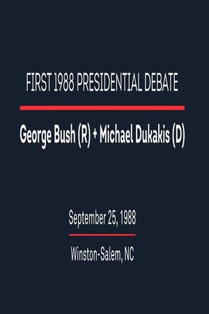 1988 First Presidential Debate's poster
