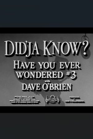 Did'ja Know?'s poster