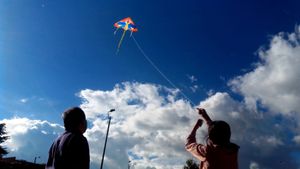 flying a kite's poster