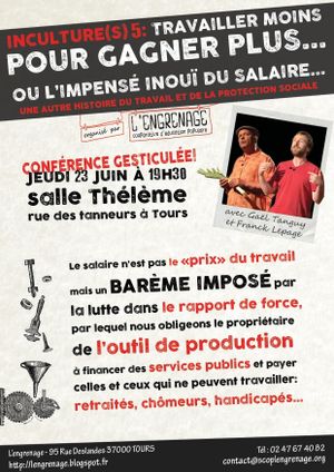 Inculture(s) 5 : Travailler moins pour gagner plus's poster