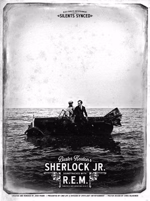 R.E.M. X Buster Keaton's Sherlock Jr.'s poster