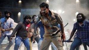 Laththi's poster