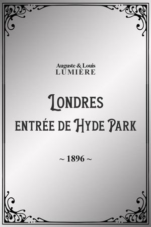 Londres : entrée de Hyde Park's poster