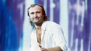 Phil Collins at the BBC's poster