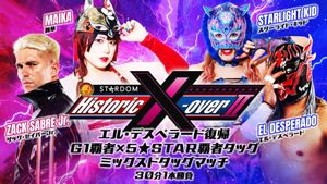 NJPW x STARDOM: Historic X-Over II's poster
