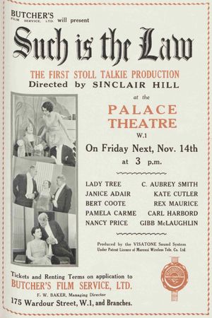 Such Is the Law's poster