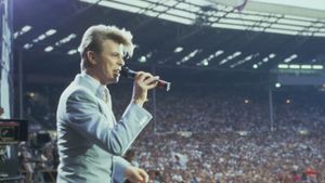 David Bowie at Live Aid's poster