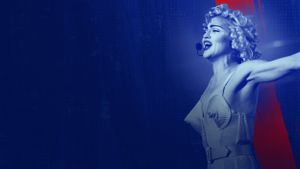 In France with Madonna's poster