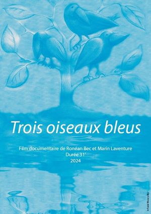 Trois oiseaux bleus's poster