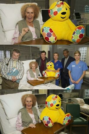 Catherine Tate's Nan vs Holby City's poster