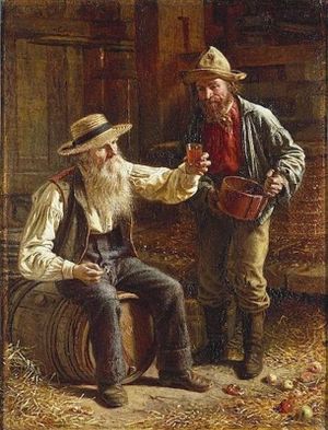 A glass of cider or nothing's poster