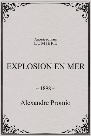 Explosion en mer's poster